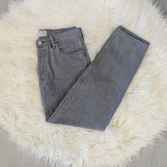 Everlane The Relaxed Straight Jean - Sz 28 Regular in light gray wash - Picture 3 of 13